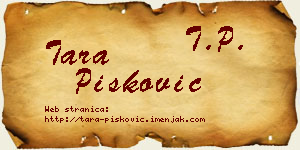 Tara Pisković vizit kartica